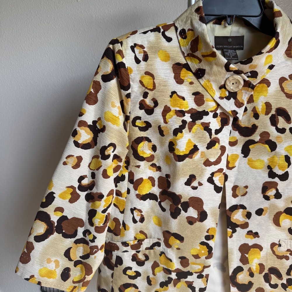 Fenn Wright Manson Leopard Print Jacket Blazer St… - image 2